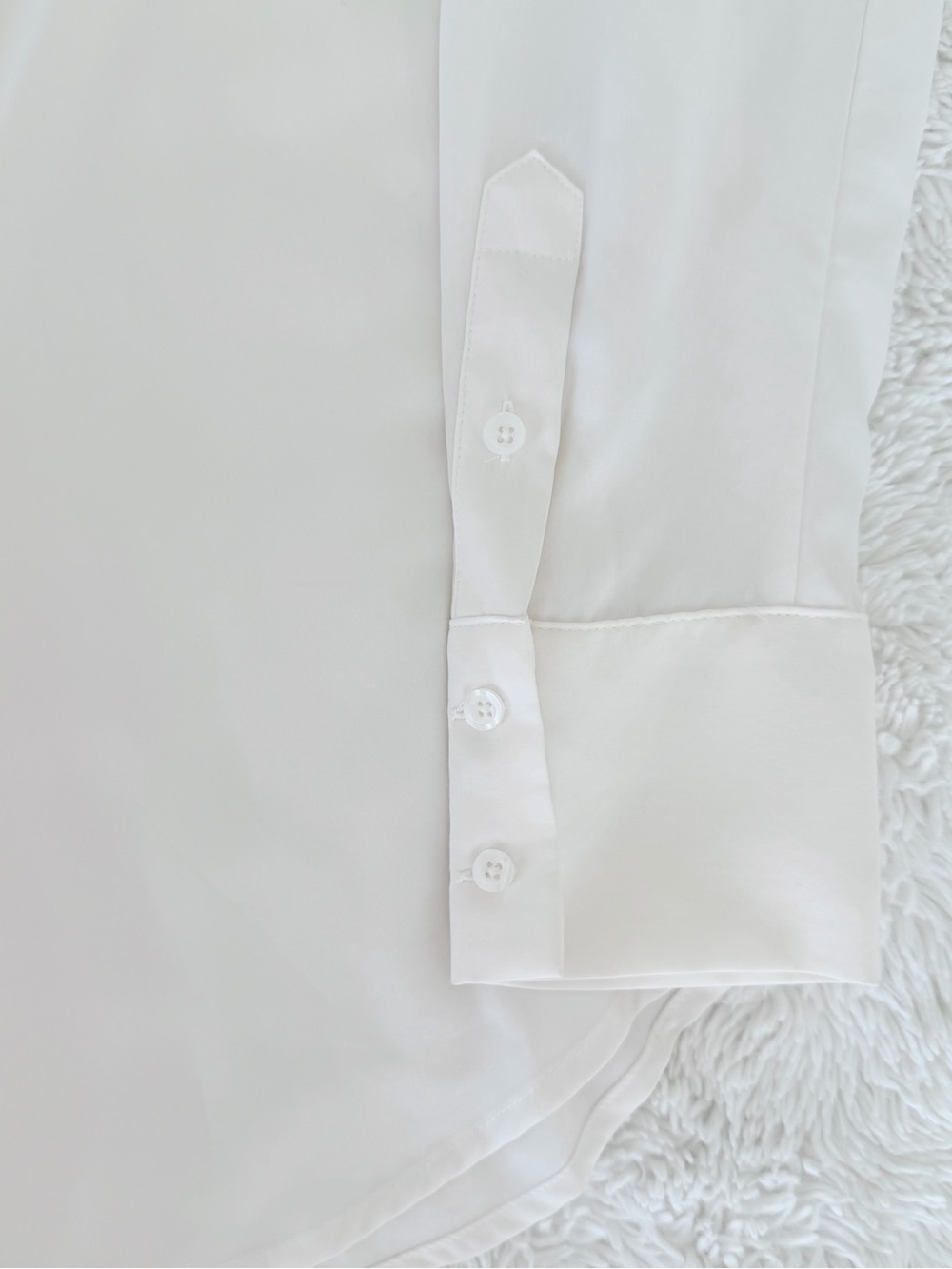 Nine West Off-White Button-Up Blouse | Long Sleeve | Size M - Picture 3 of 8